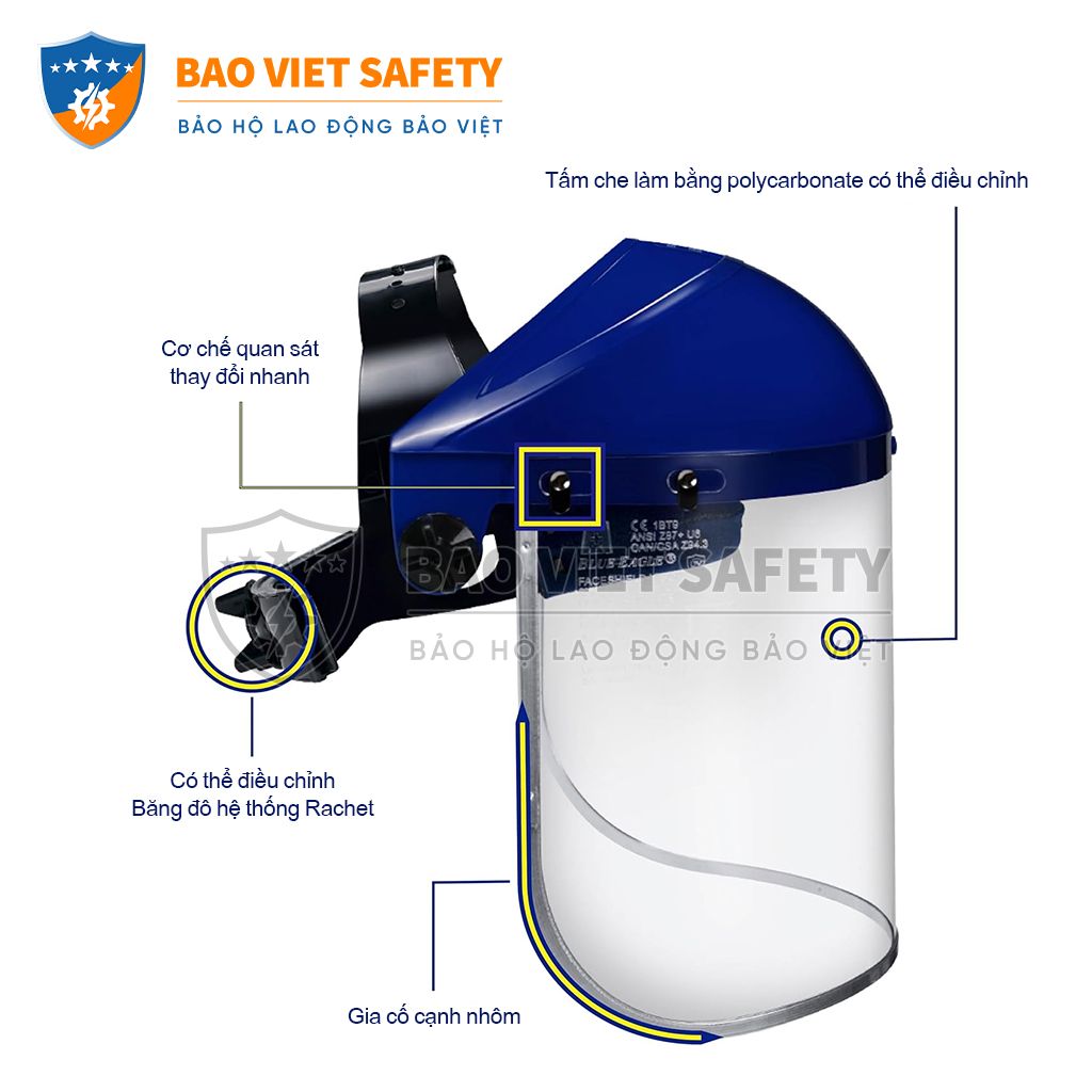 Mặt Nạ Bảo Hộ Blue Eagle FC48