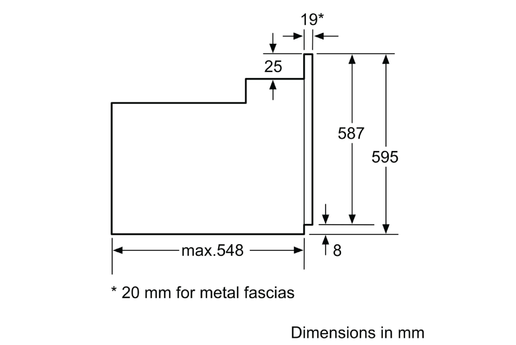 Lò Nướng Âm Tủ Bosch HBF512BB1T Series 2 | Dung Tích 66 Lít