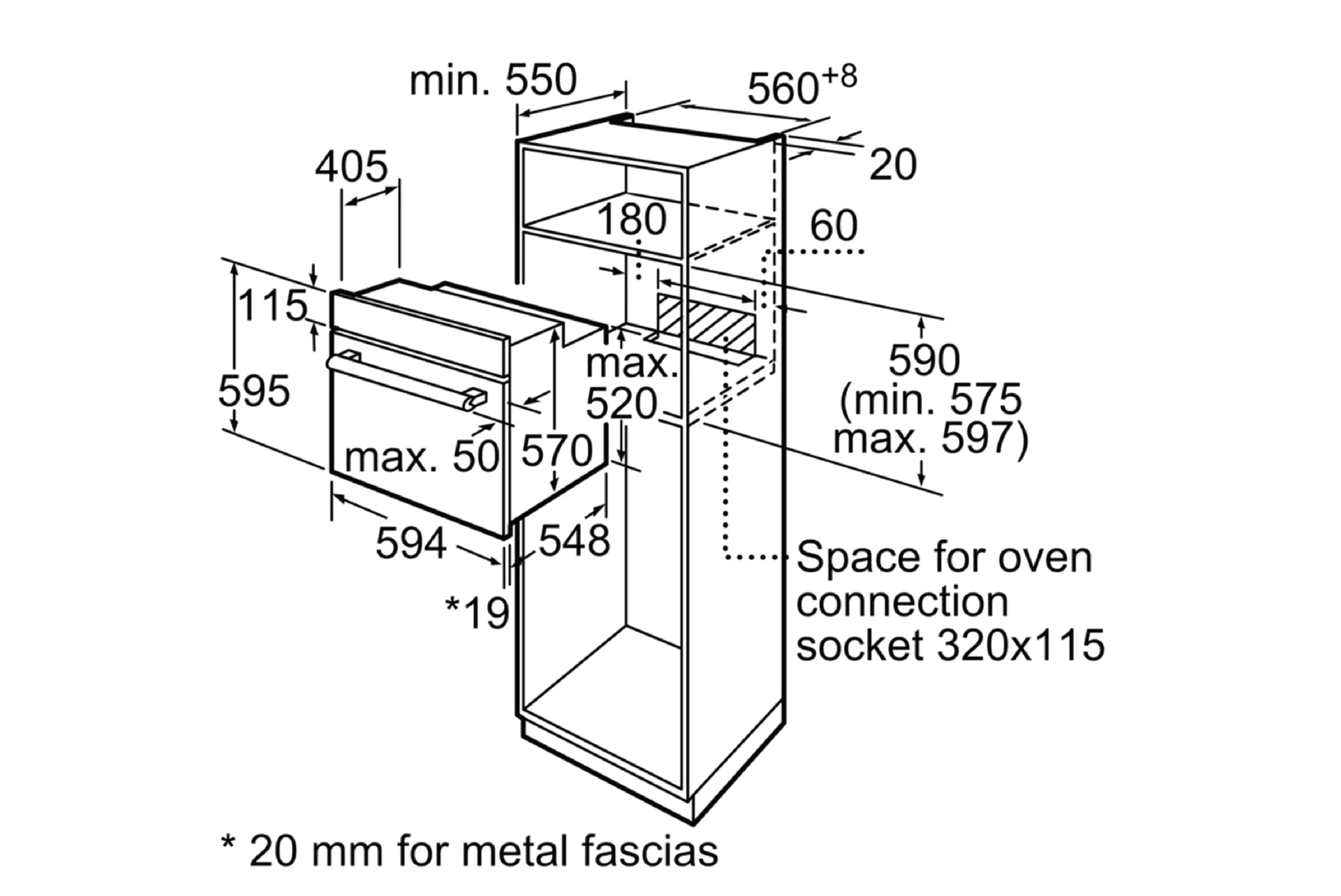 Lò Nướng Bosch HBF512BS1T Series 2 | Lắp Âm 66 Lít