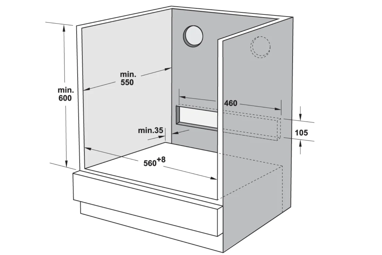 Lò Nướng - Hấp Hafele HSO-8T72A (538.61.461) | Lắp Âm 72 Lít