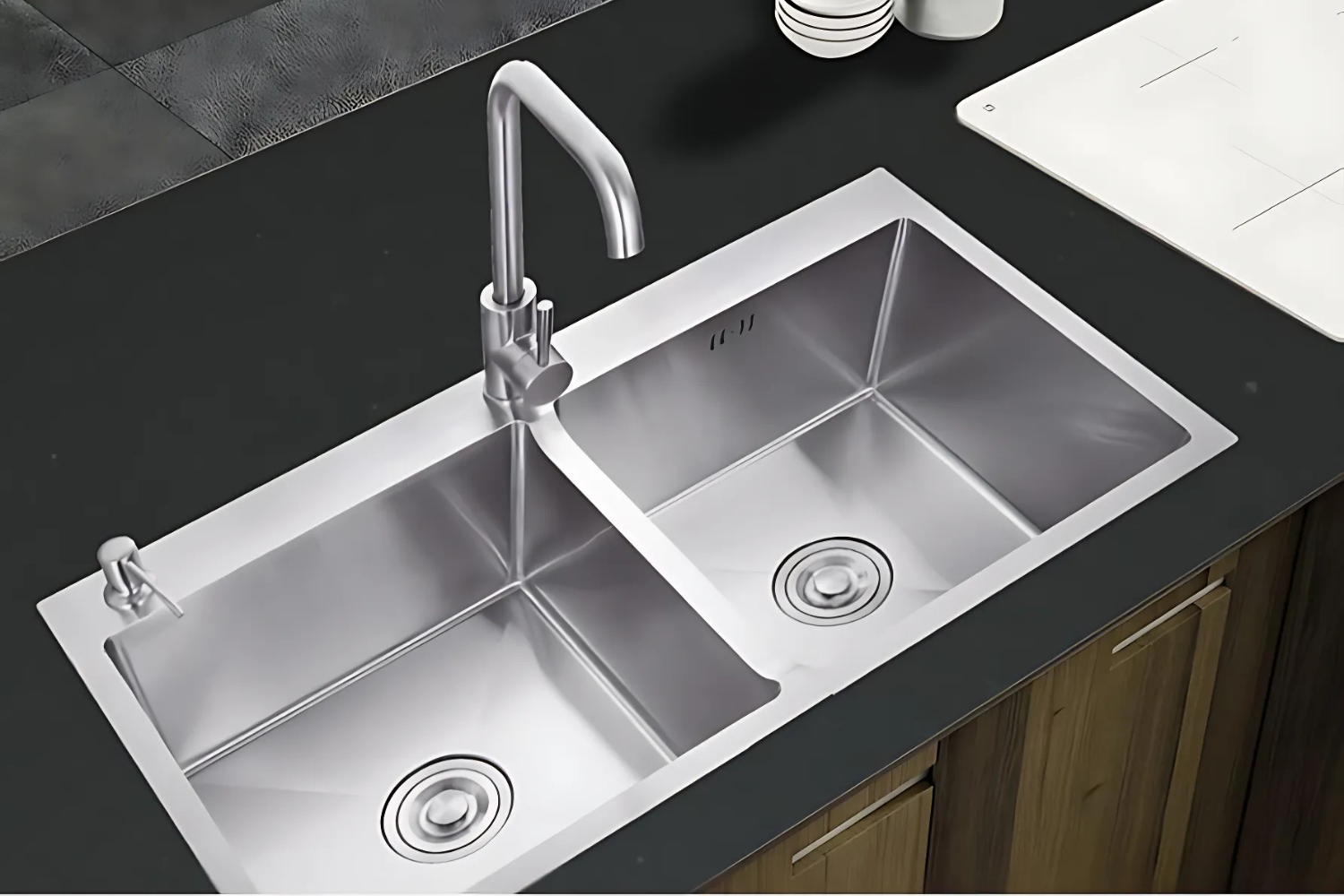 Chậu Rửa Bát 2 Hố Inox 304 Teka Be Linea RS15 2B 740