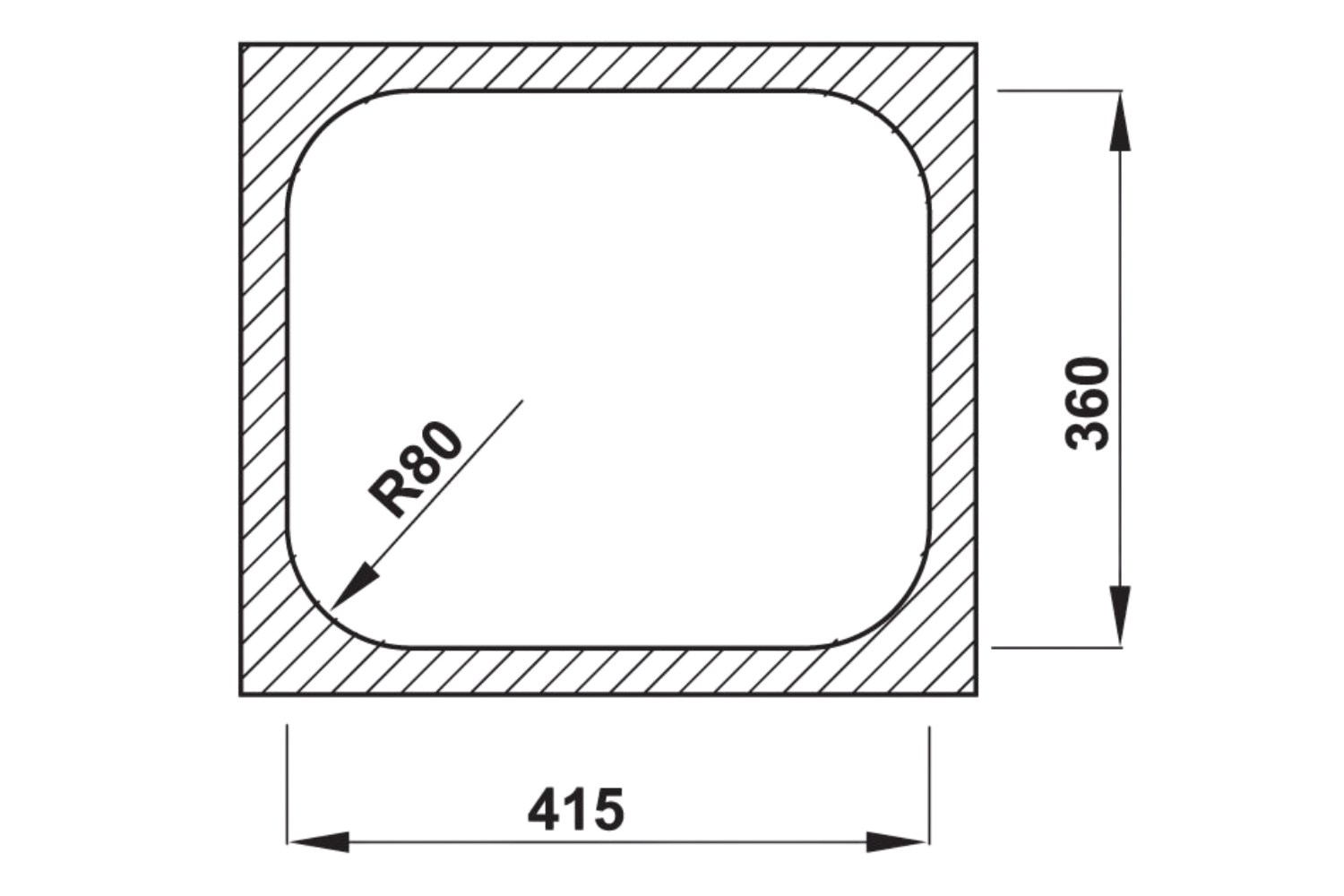 Chậu Rửa Bát 1 Hố Inox 304 Hafele HS20-SSN1R50 567.24.000