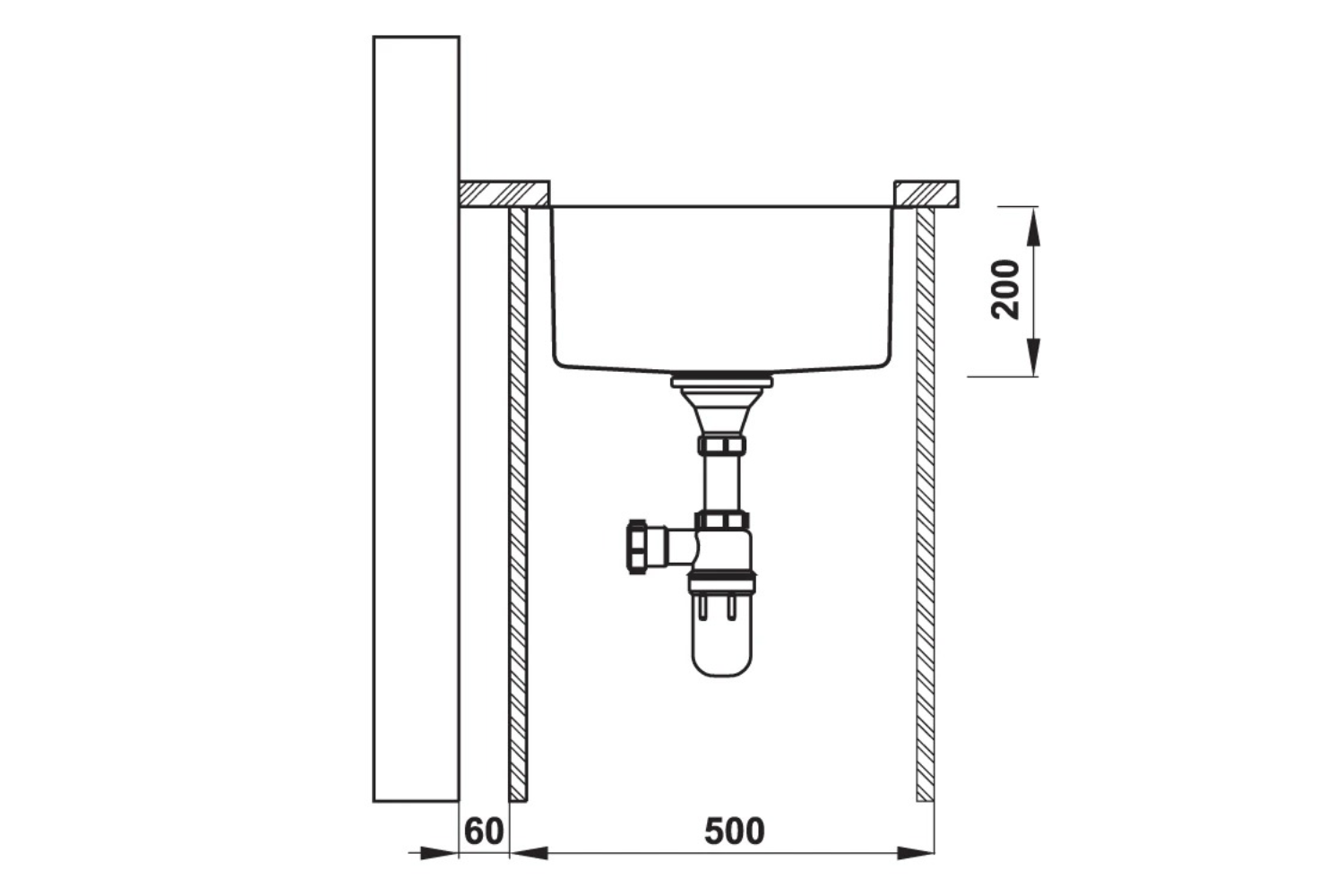 Chậu Rửa Bát 1 Hố Inox 304 Hafele HS20-SSN1S50 567.20.227