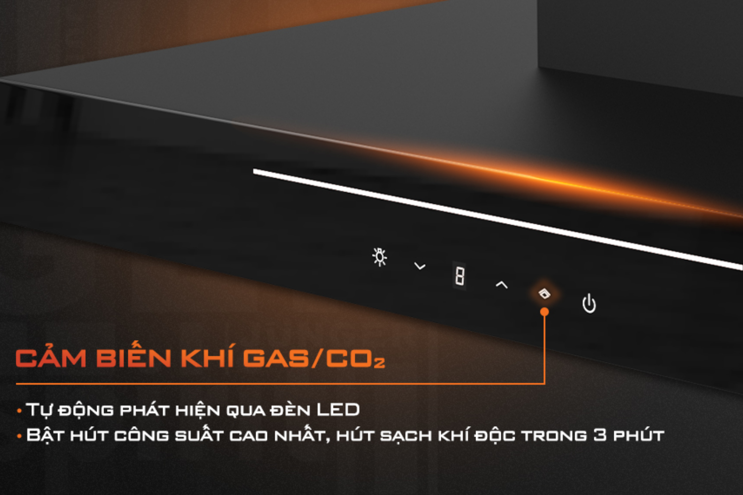 Máy hút mùi áp tường/âm tủ Junger HRJ-701 Đen | 70cm