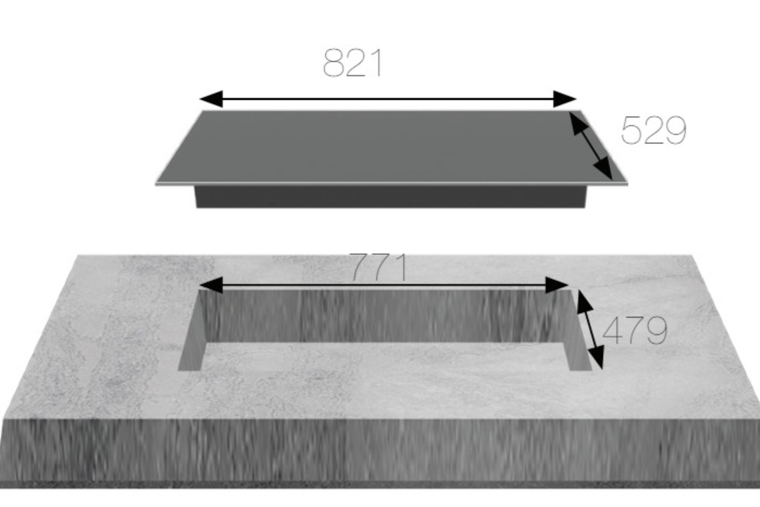 Bếp Từ Âm KAFF KF-Smart734 Vario | 06 Vùng Nấu Đa Điểm