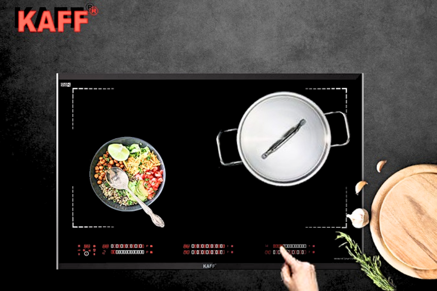 Bếp Từ Âm KAFF KF-Smart734 Vario | 06 Vùng Nấu Đa Điểm