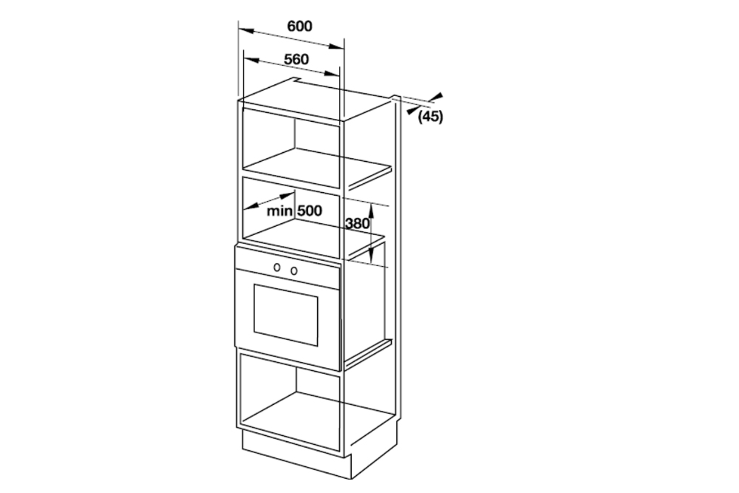 Lò Vi Sóng Có Nướng Hafele HM-B38B (535.34.020) | Lắp Âm 25 Lít