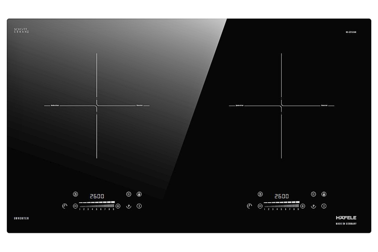 Bếp Từ Đôi Hafele HC-I7326B (533.09.989) | Lắp Âm 02 Vùng Nấu