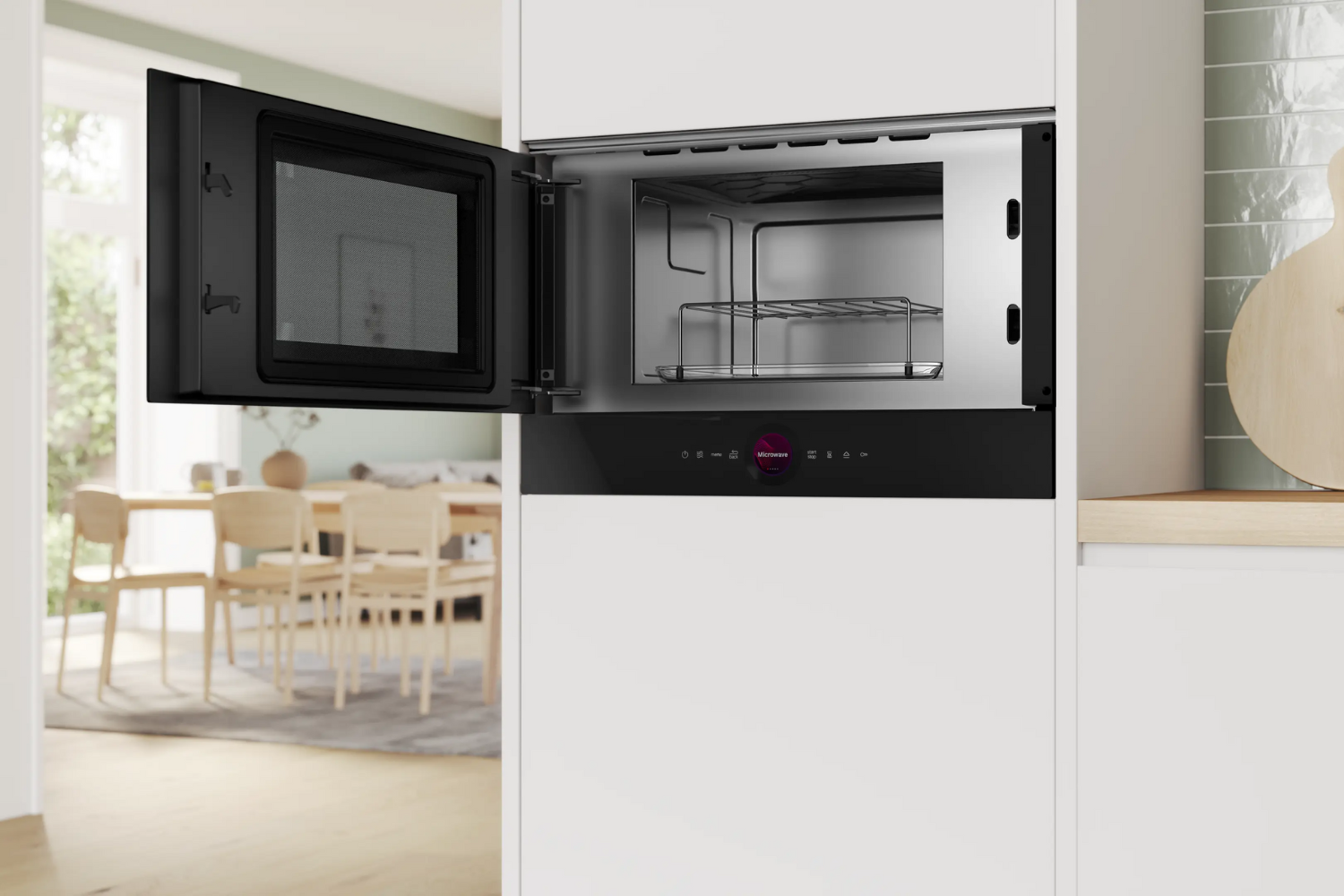 Lò Vi Sóng Có Nướng Bosch BEL7321B1 Serie 8 | Lắp Âm 21 Lít