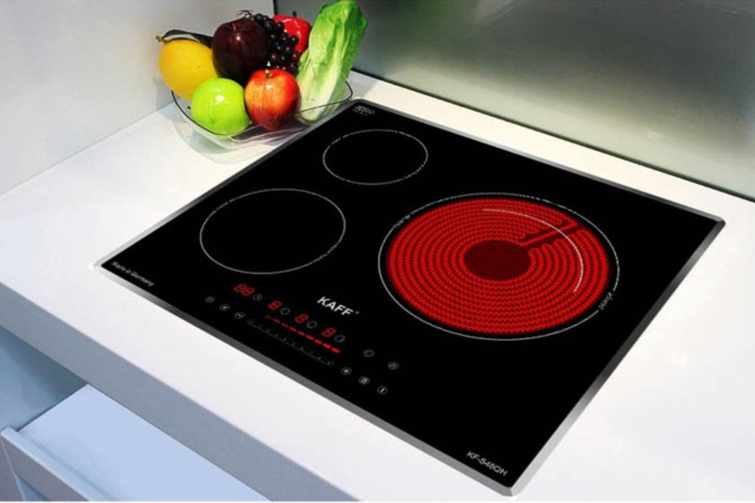 Bếp Từ Hồng Ngoại KAFF KF - S48QH Plus | Lắp Âm 02 Từ - 01 Điện