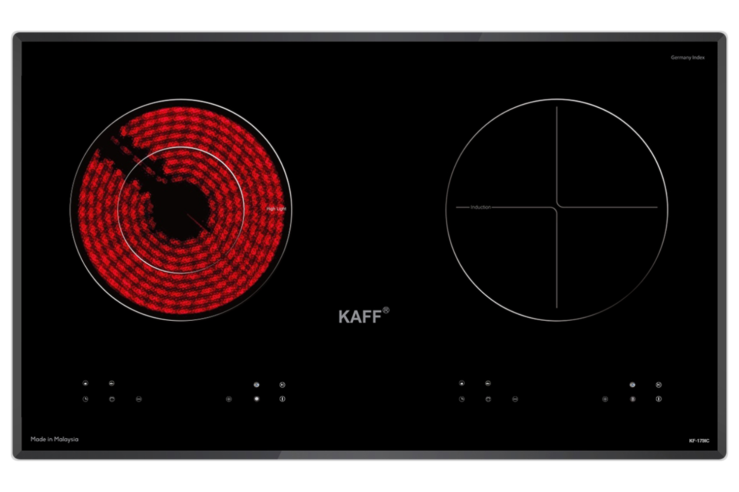 Bếp Điện Từ Âm KAFF KF-179IC | 01 Từ - 01 Hồng Ngoại