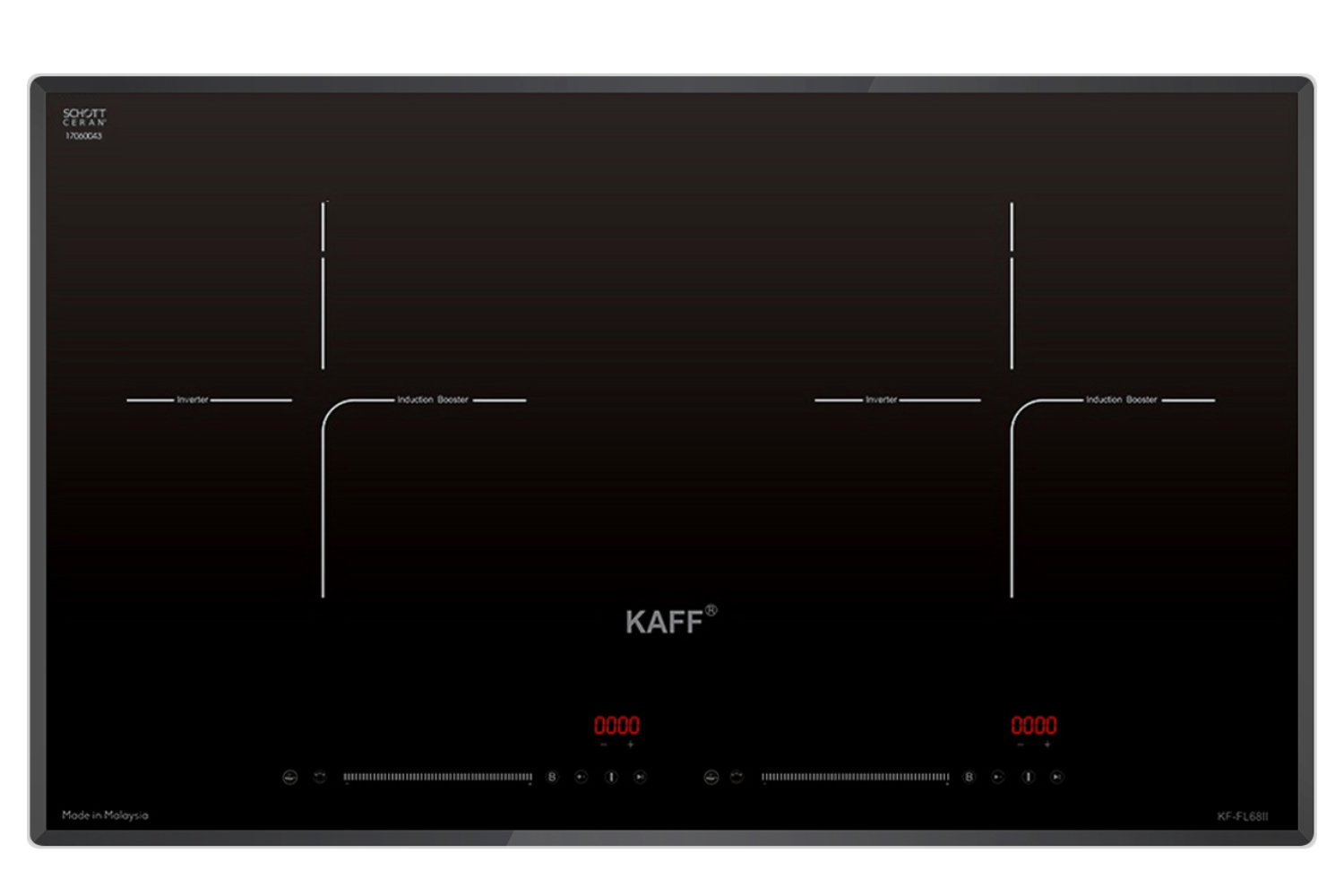 Bếp Từ Đôi KAFF KF-FL68II | Lắp Âm 02 Vùng Nấu