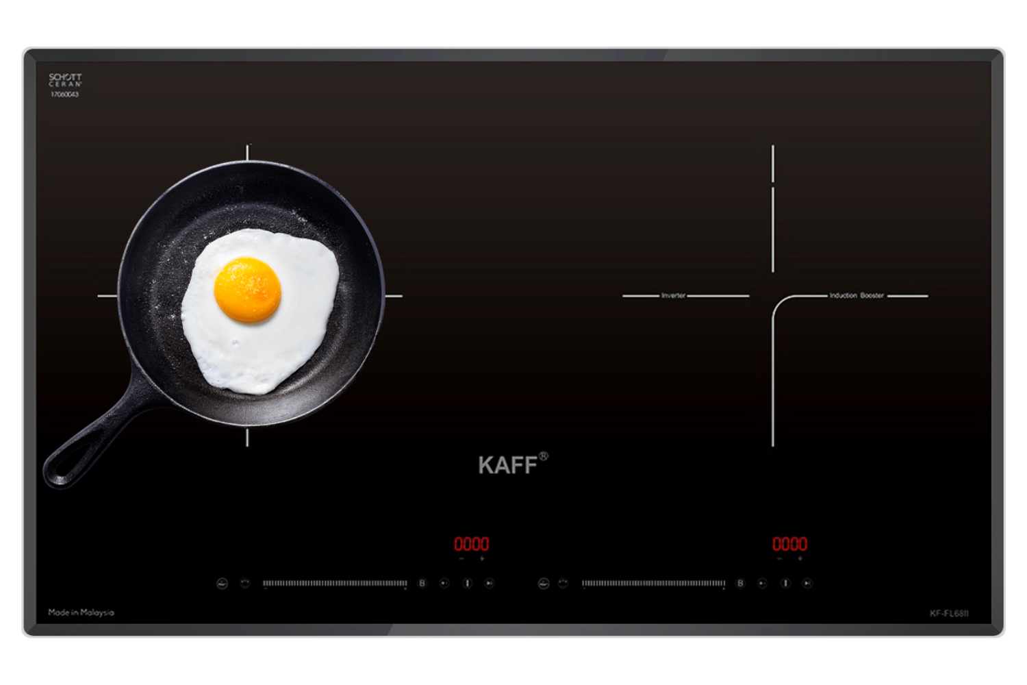 Bếp Từ Đôi KAFF KF-FL68II | Lắp Âm 02 Vùng Nấu