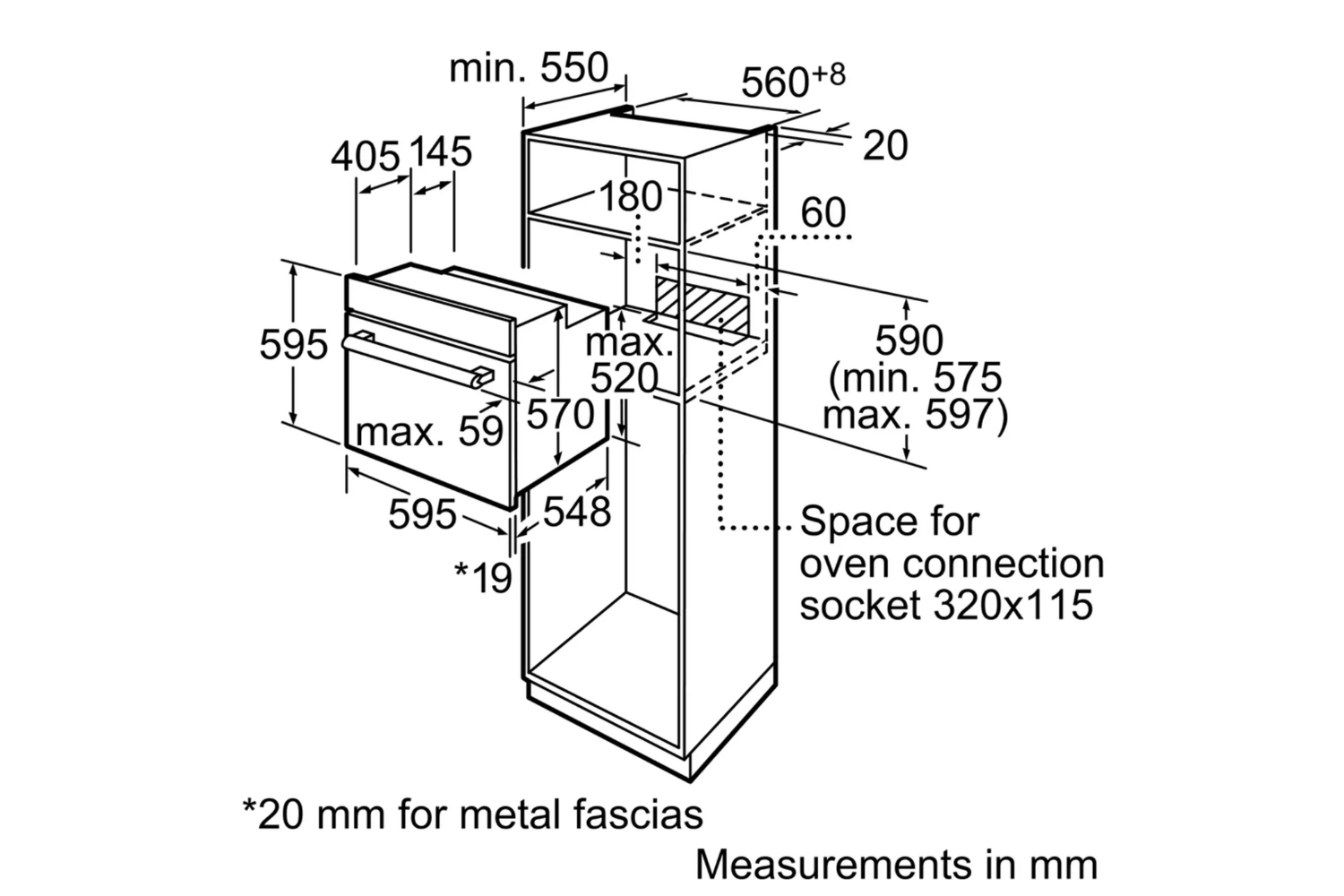 Lò Nướng Bosch HBN331E4J Series 4 | Lắp Âm 71 Lít