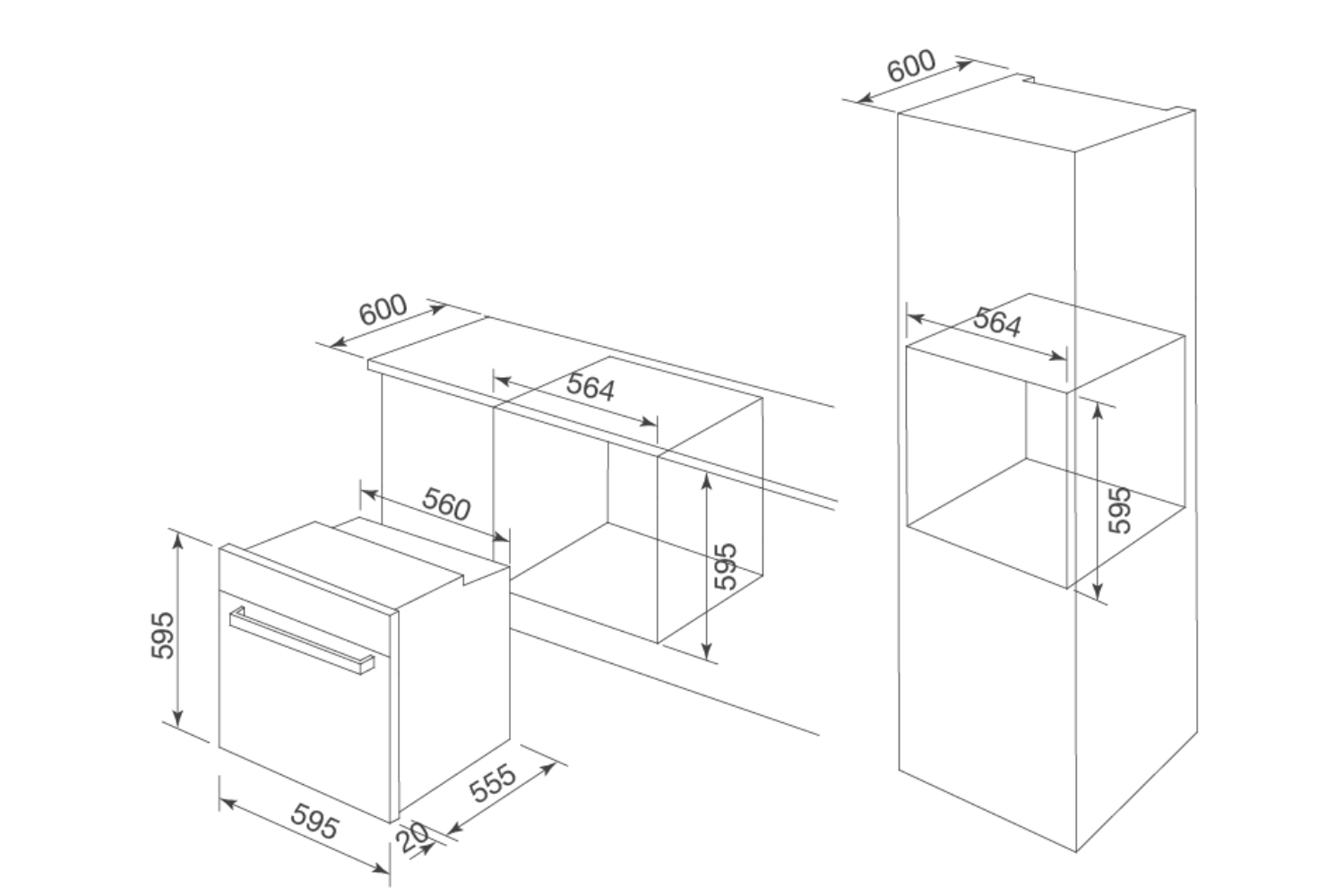 Lò Nướng Malloca MOV-659TC | Lắp Âm 70 Lít