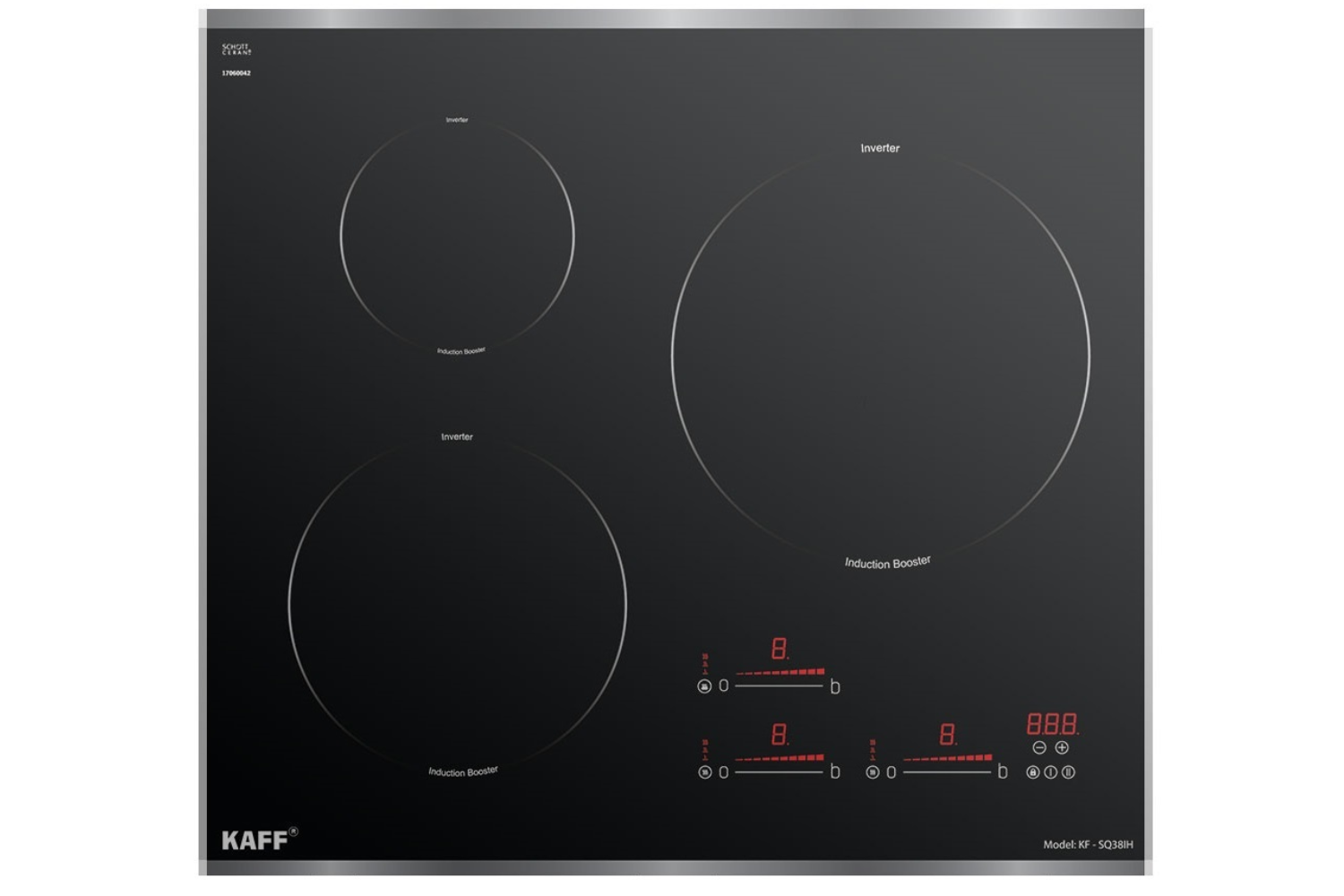 Bếp Từ KAFF KF - SQ38IH | Lắp Âm 03 Vùng Nấu