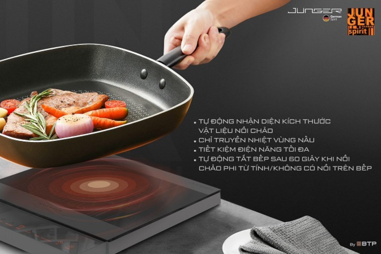 Bếp Từ Đơn Junger CEJ-105-I | Lắp Dương 1 Vùng Nấu