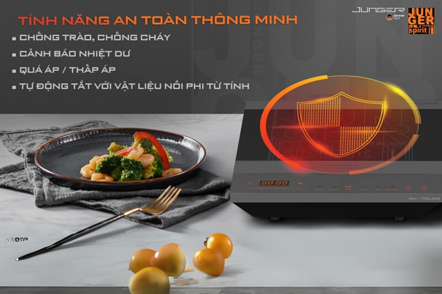 Bếp Từ Đơn Junger CEJ-105-I | Lắp Dương 1 Vùng Nấu