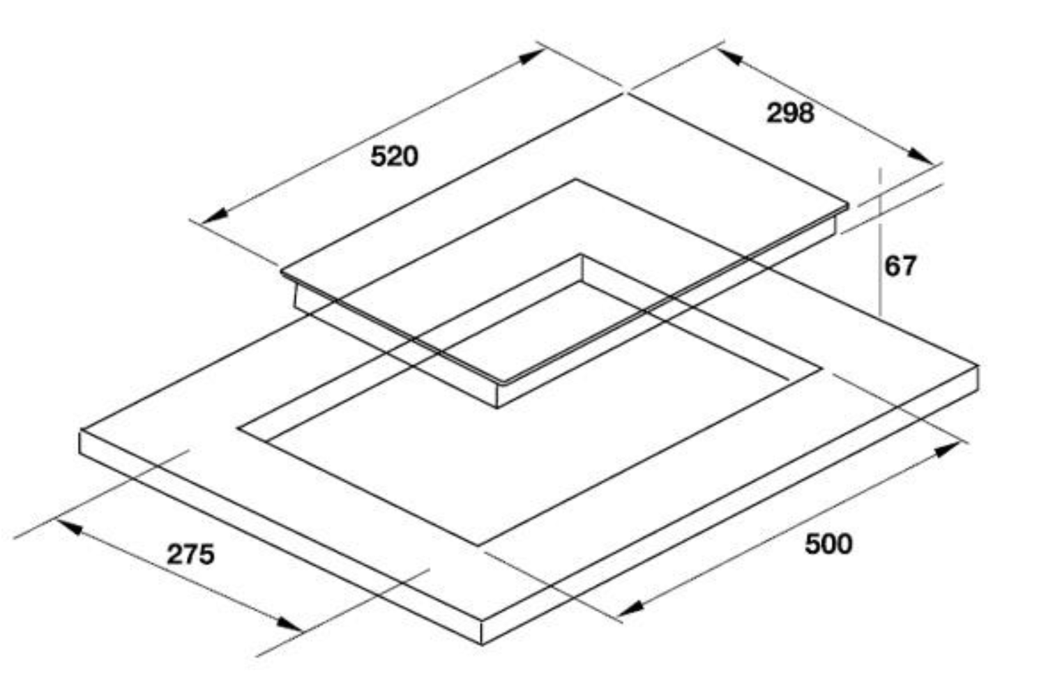 Bếp Điện Đôi Âm Domino Hafele HC-R302A (536.01.620) | 02 Vùng Nấu Hồng Ngoại