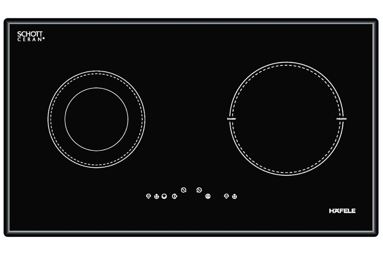 Bếp Điện Từ Đôi Hafele HC-M772A (536.01.805) | 01 Điện 01 Từ