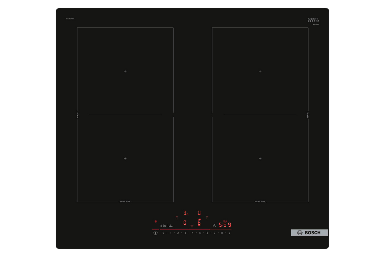 Bếp Từ Âm Bosch PVQ61RHB1E Series 6 | 04 Vùng Nấu Ghép Nối