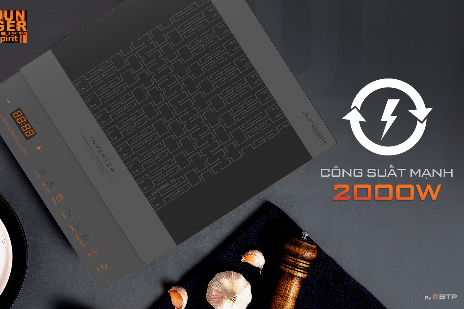 Bếp Từ Đơn Junger CEJ-106-I | Lắp Dương 1 Vùng Nấu