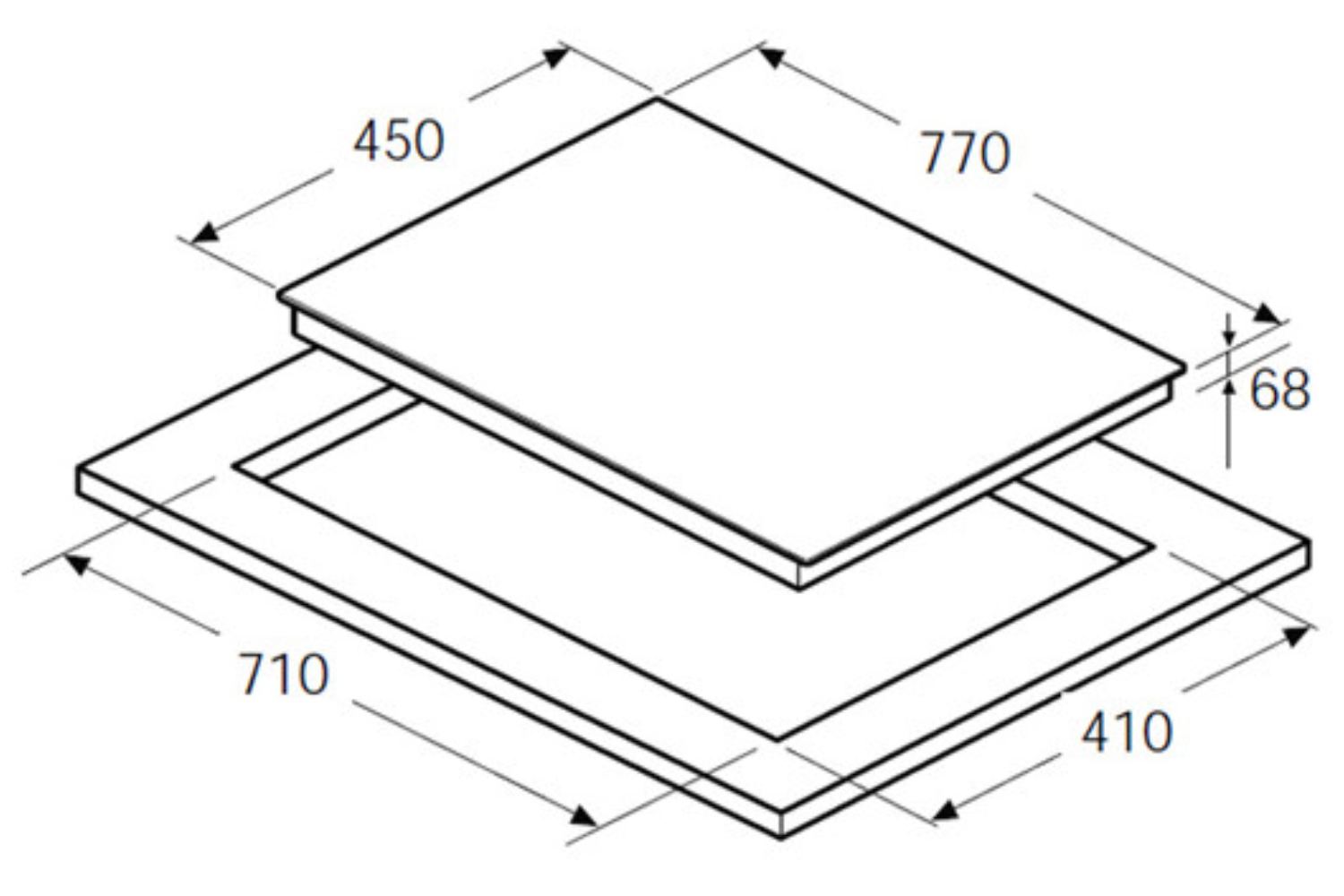 Bếp Điện Từ Đôi Hafele HC-M772A (536.01.805) | 01 Điện 01 Từ