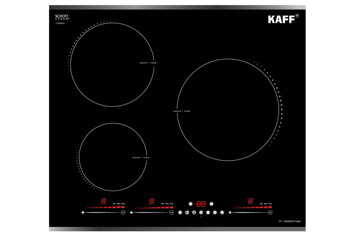 Bếp Từ KAFF KF - SQ5463I Fabio | Lắp Âm 03 Vùng Nấu
