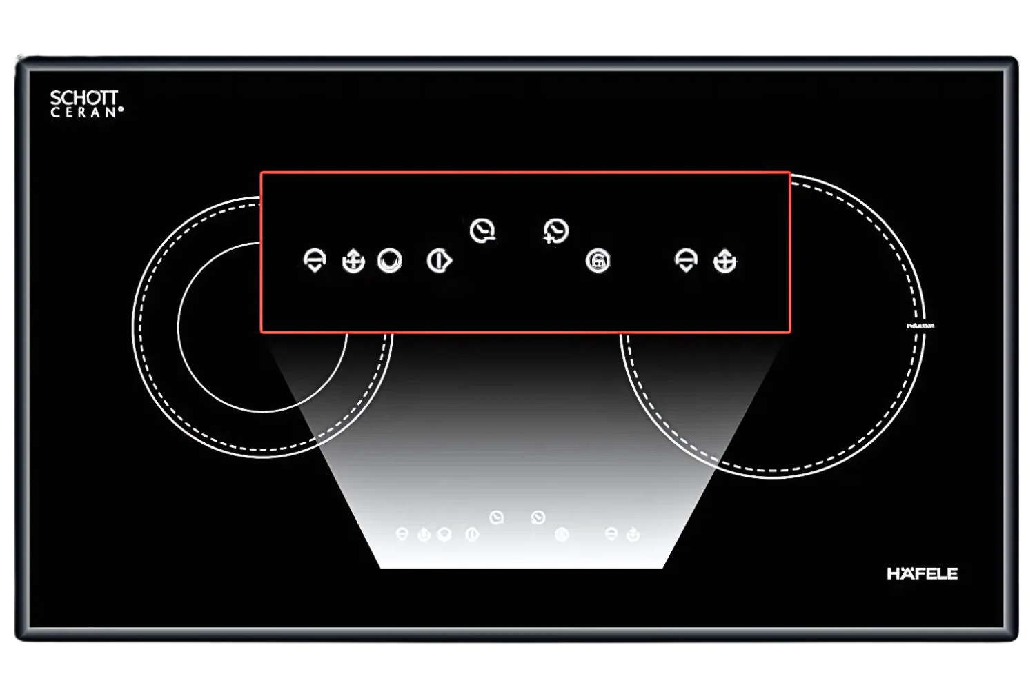 Bếp Điện Từ Đôi Hafele HC-M772A (536.01.805) | 01 Điện 01 Từ