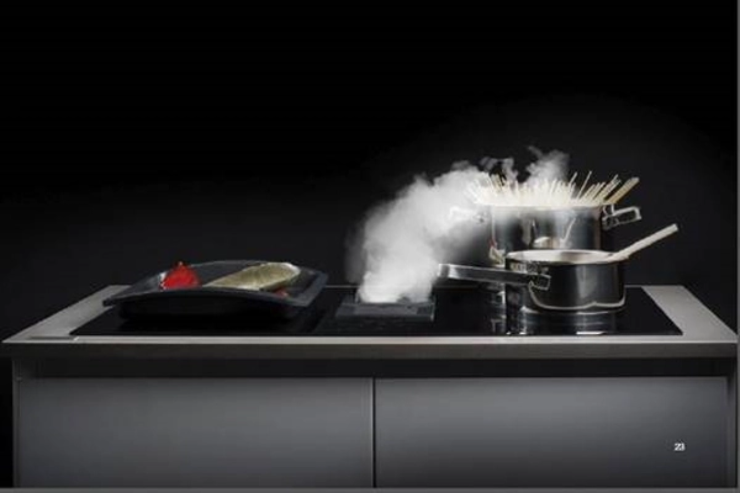 Bếp Điện Từ Hút Mùi Hafele HC-IHH80A (539.66.698) | 02 Từ 01 Hồng Ngoại