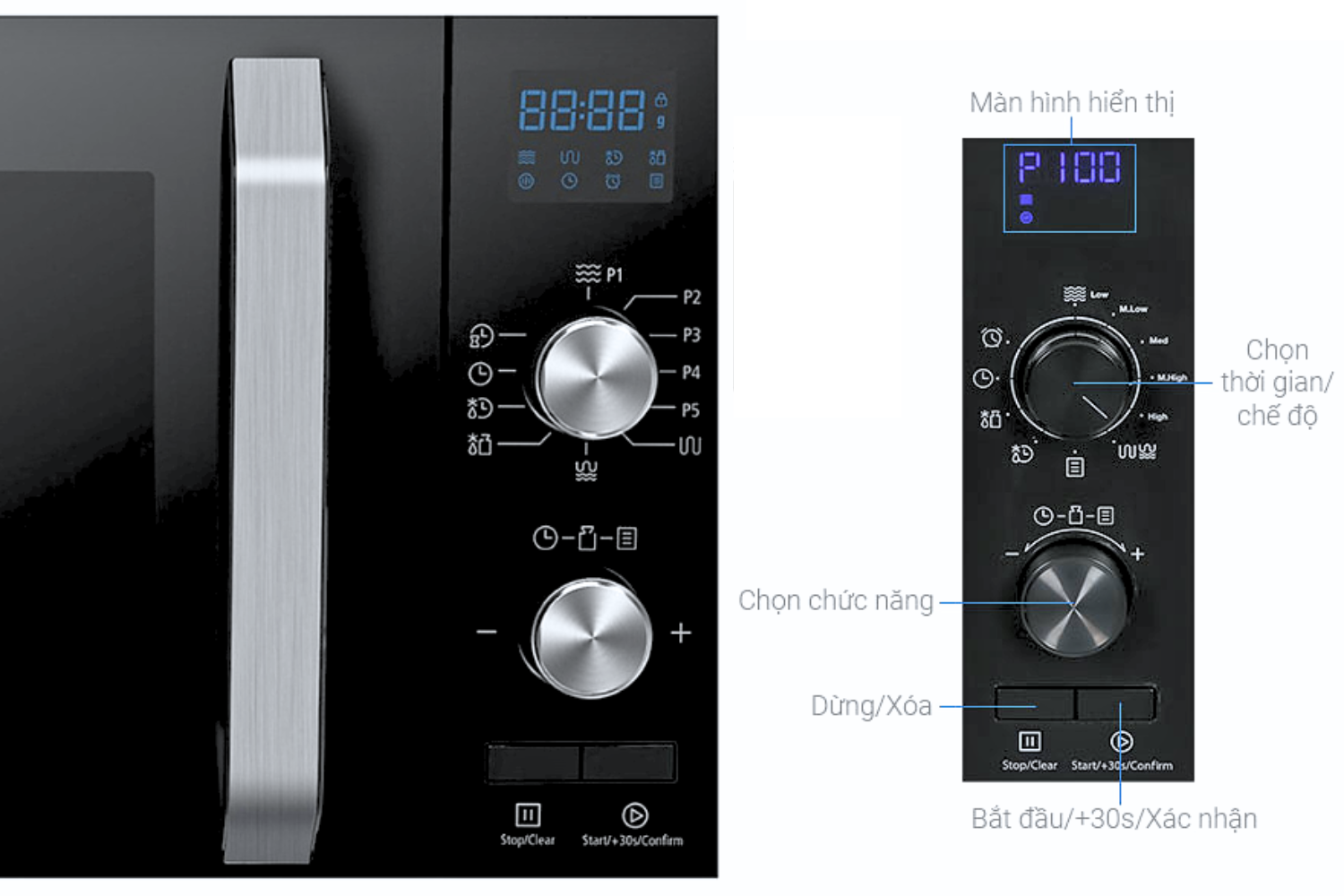 Lò Vi Sóng Có Nướng Hafele HW-F23B (538.31.270) | Để Bàn 23 Lít