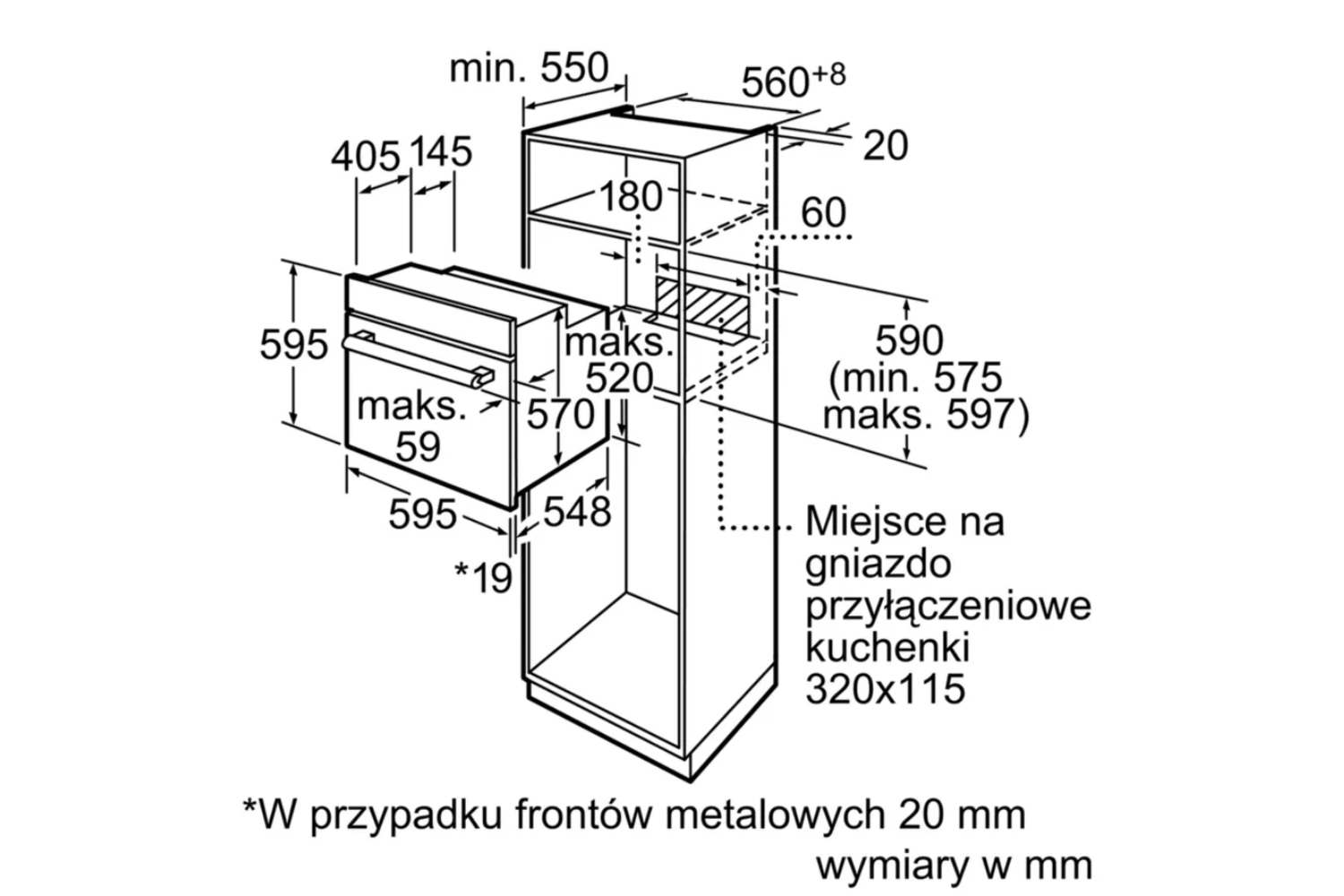Lò Nướng Bosch HBN539S5 Series 2 | Lắp Âm 66 Lít