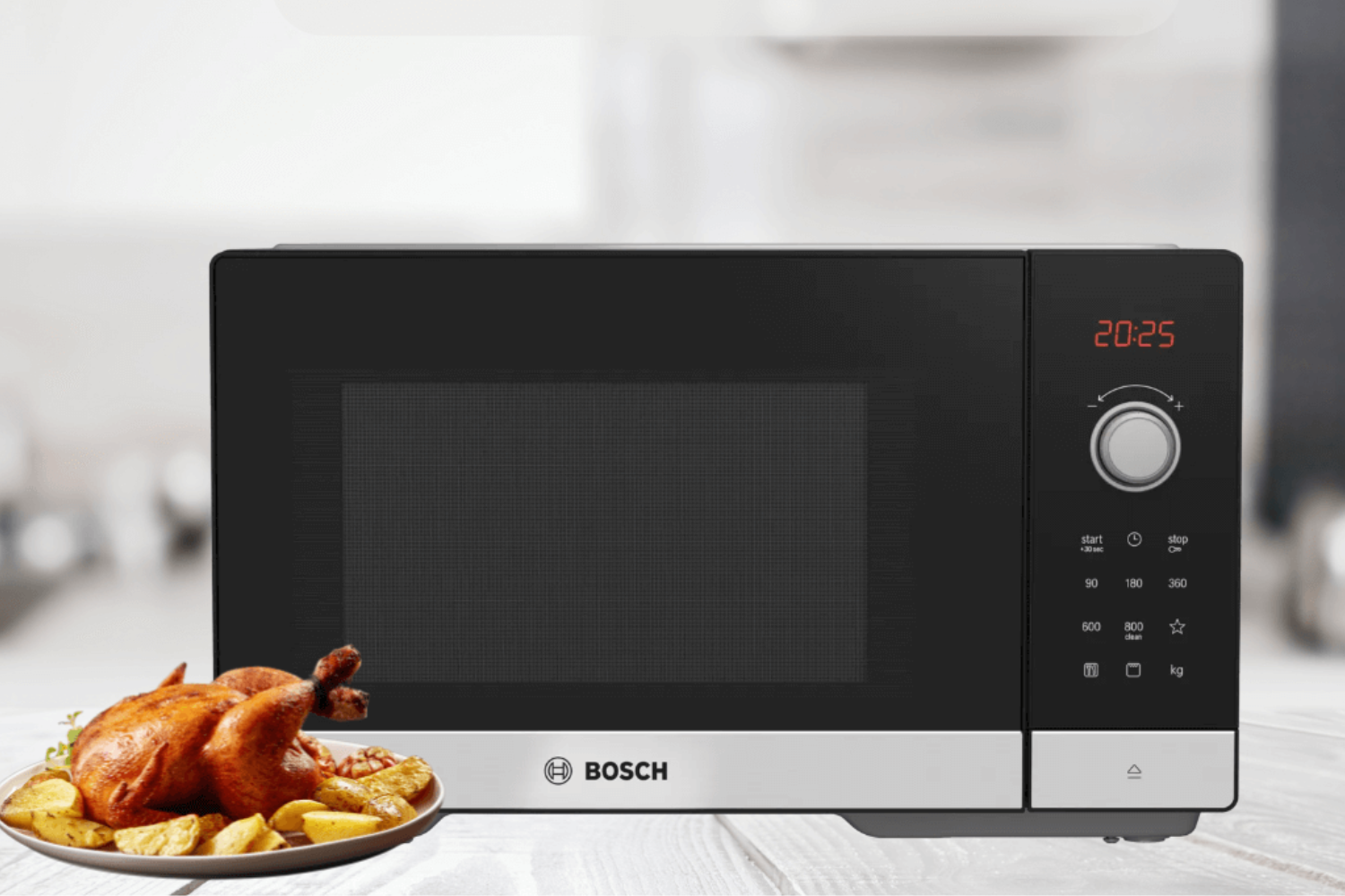 Lò Vi Sóng Có Nướng Bosch FEL053MS1M Serie 2 | Để Bàn Độc Lập 20 Lít