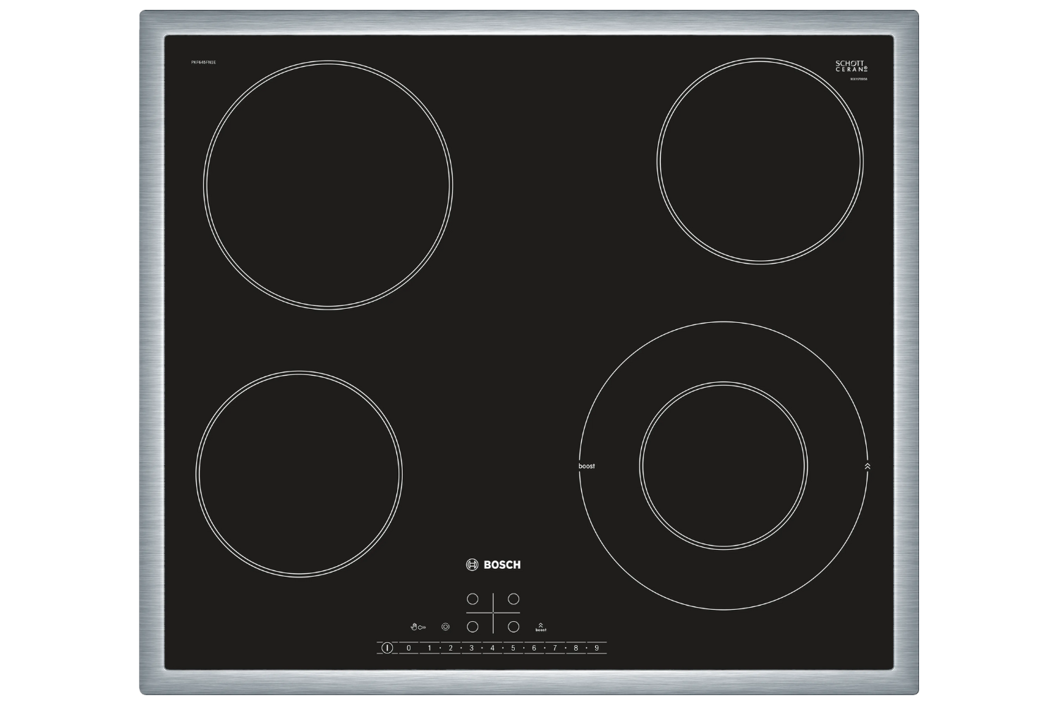 Bếp Điện Âm Bosch PKF645FN1E Serie 6 | 04 Vùng Nấu Hồng Ngoại