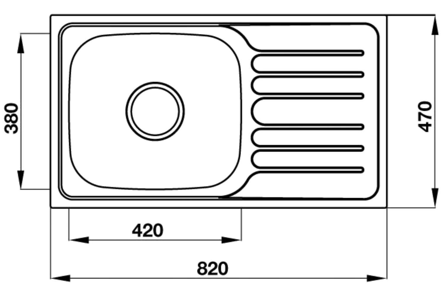 Chậu Rửa Bát 1 Hố Inox 304 Hafele HS19-SSD1R60 567.23.093