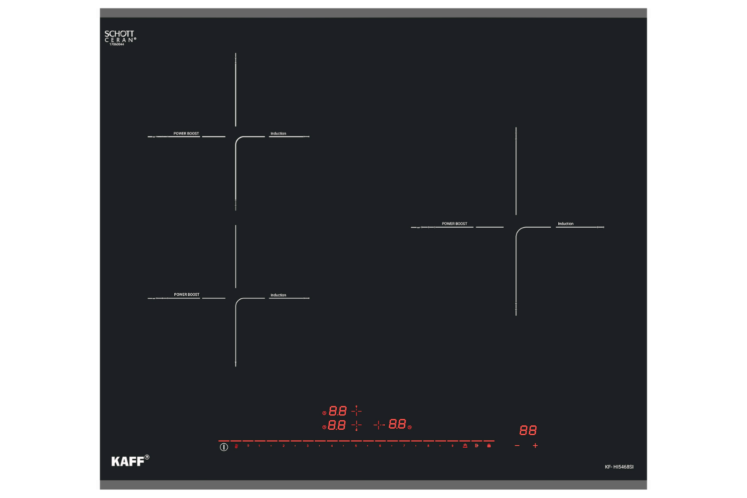 Bếp Từ KAFF KF-HI5468SI | Lắp Âm 03 Vùng Nấu