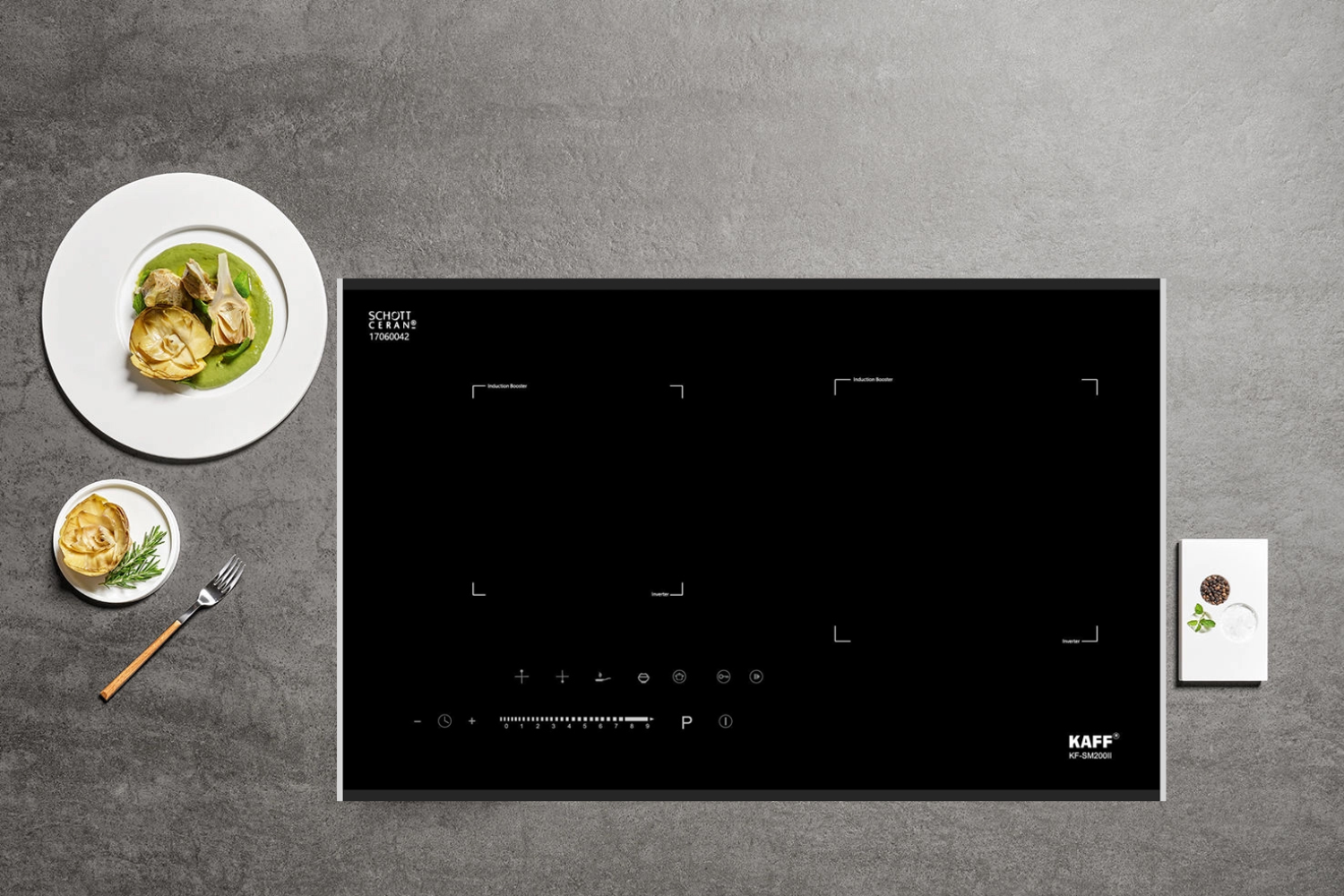 Bếp Từ Đôi Domino KAFF KF-SM200II | Lắp Âm 02 Vùng Nấu