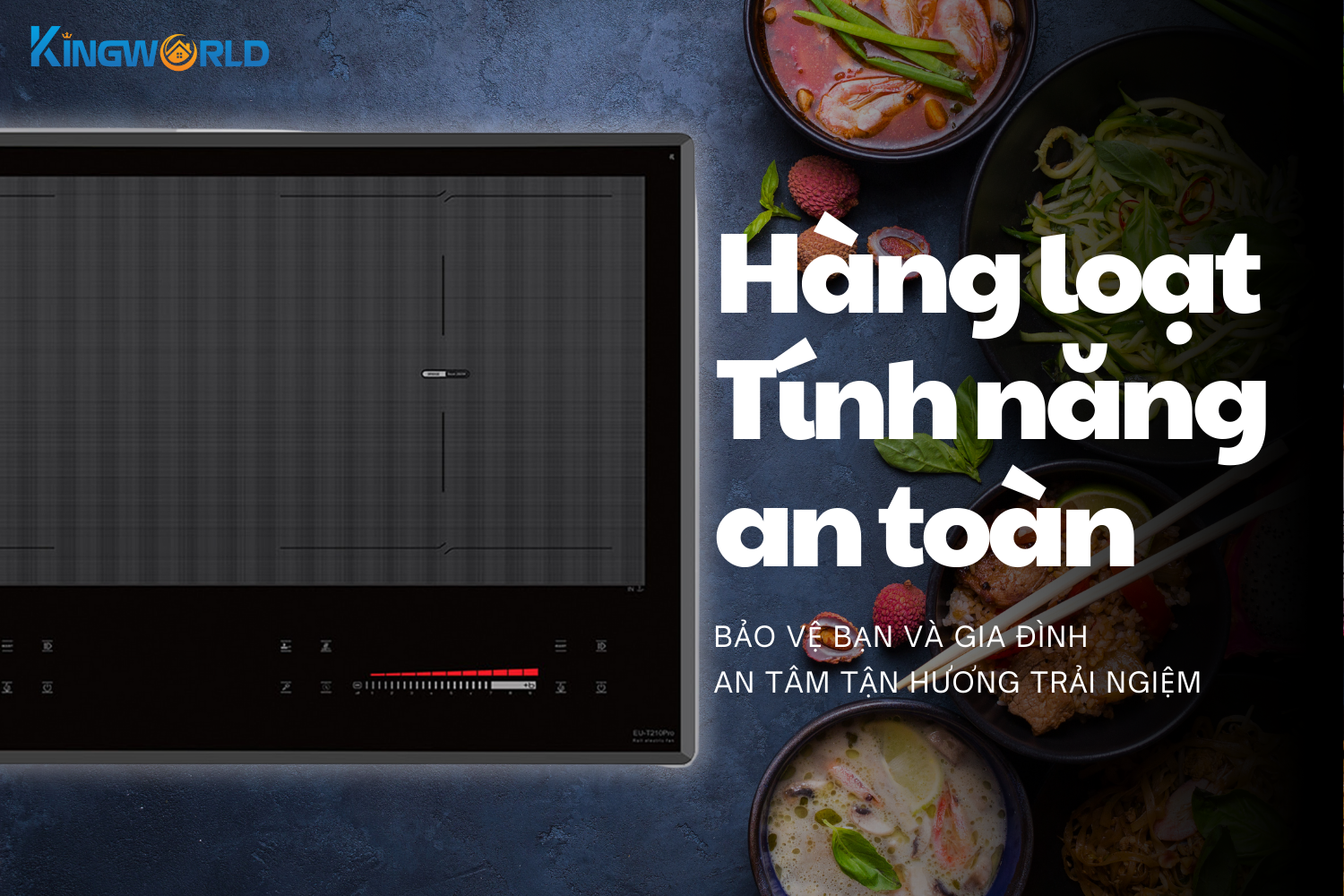 Bếp Từ Đôi Eurosun EU-T210Pro | Lắp Âm 2 Vùng Nấu