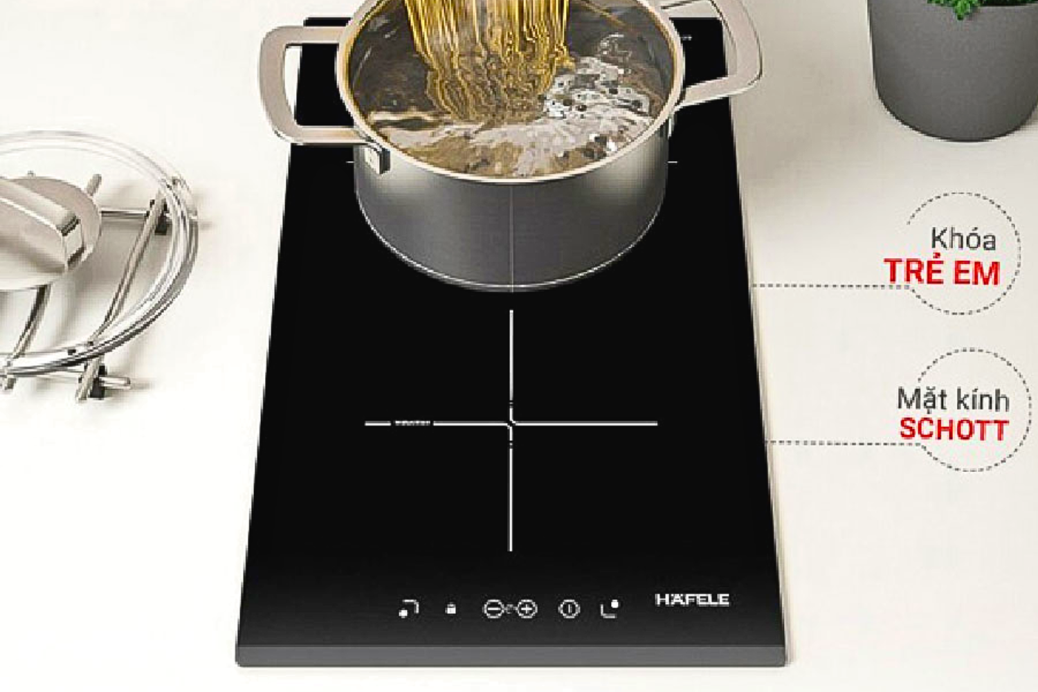 Bếp Từ Đôi Domino Hafele HC-I302D (536.01.900) | Lắp Âm 02 Vùng Nấu