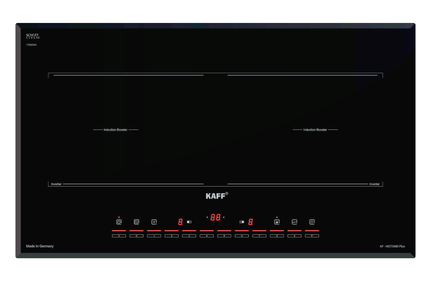 Bếp Từ Đôi KAFF KF-HID7348II Plus | Lắp Âm 02 Vùng Nấu