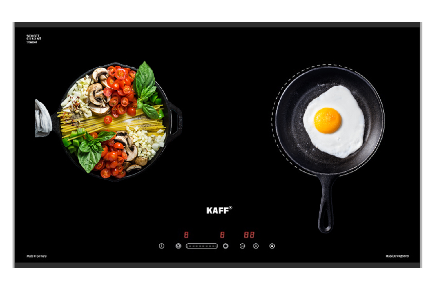 Bếp Điện Từ Âm KAFF KF-EG900IH | 01 Từ - 01 Hồng Ngoại