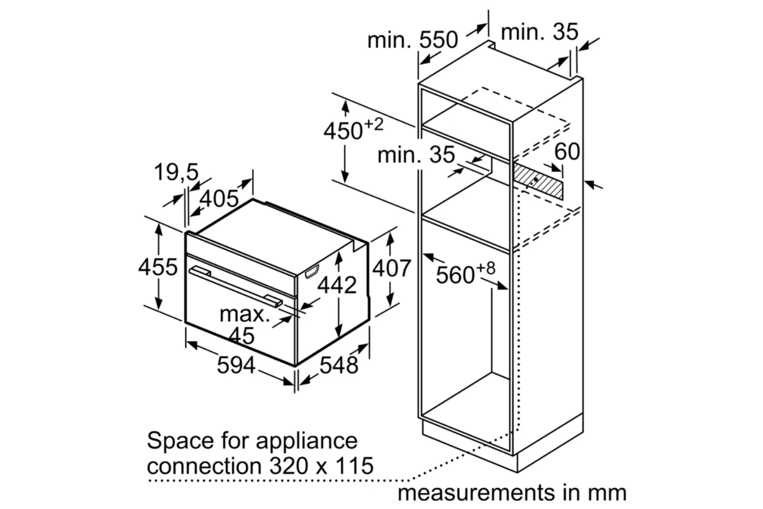 Lò Nướng Vi Sóng Bosch CMG636BS1 Series 8 | Lắp Âm 45 Lít