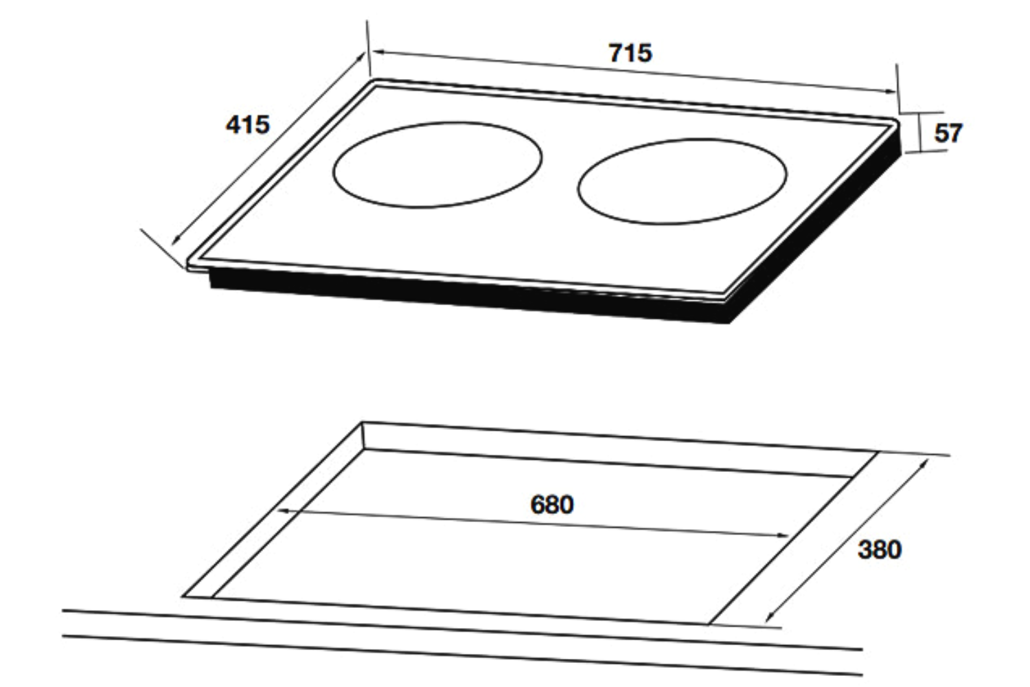Bếp Từ Đôi Hafele Nagold NC-I712AB (536.61.746) | Lắp Âm 02 Vùng Nấu