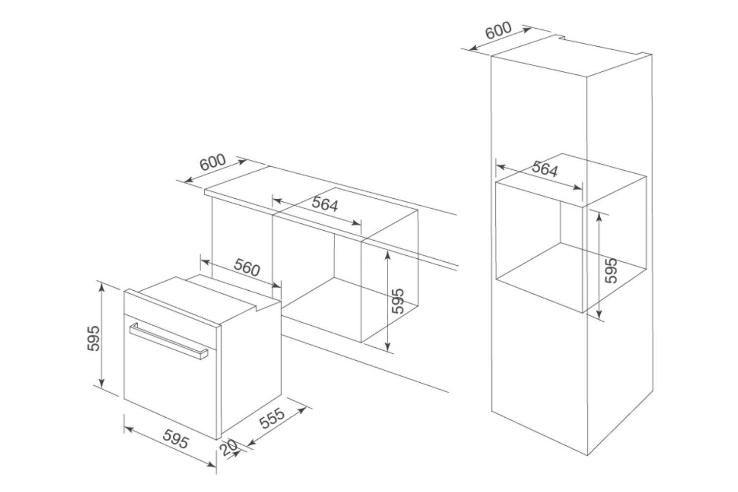 Lò Nướng Malloca MOV-65 PYRO | Lắp Âm 65 Lít