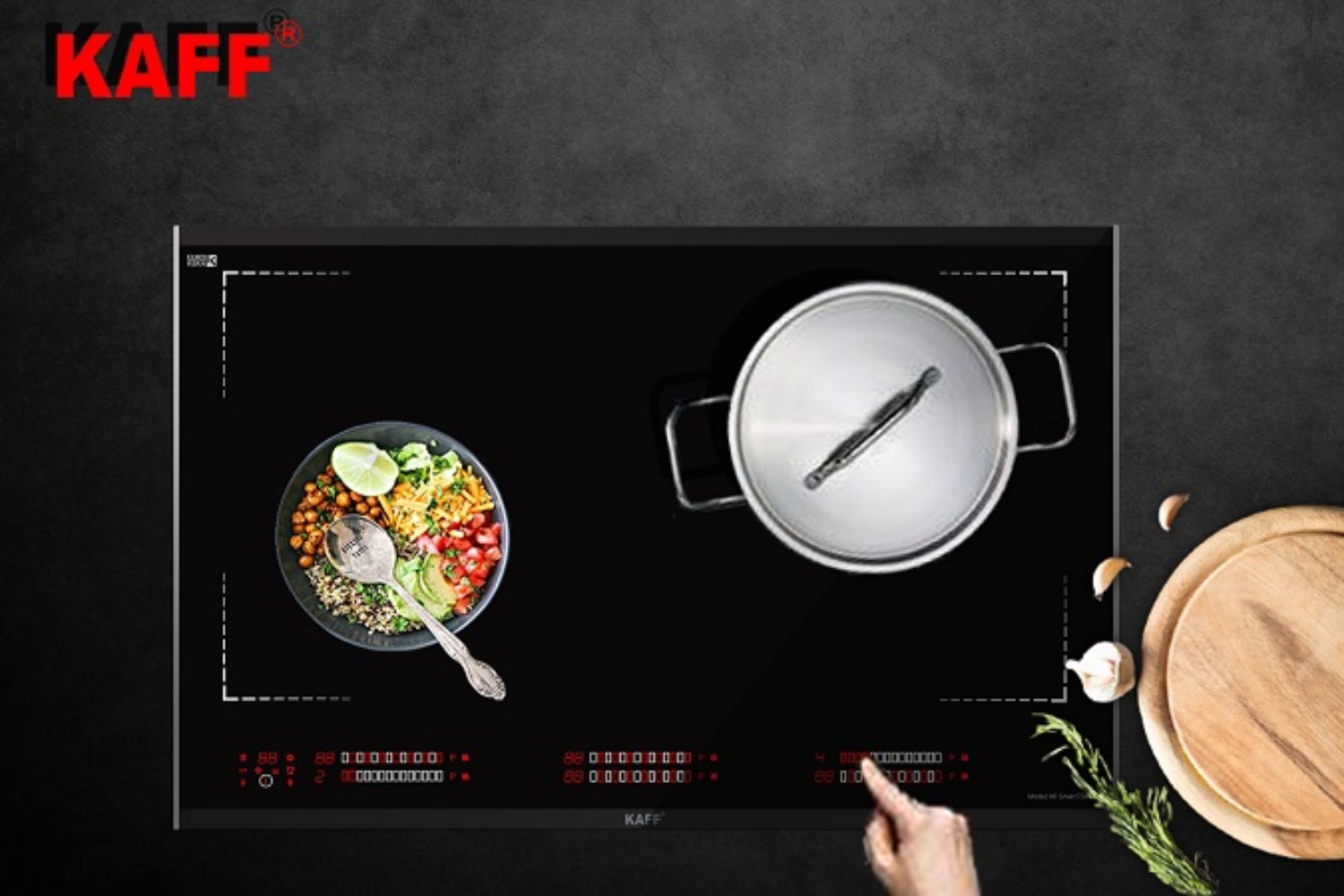 Bếp Từ Âm KAFF KF-Smart848 Vario | 06 Vùng Nấu Đa Điểm