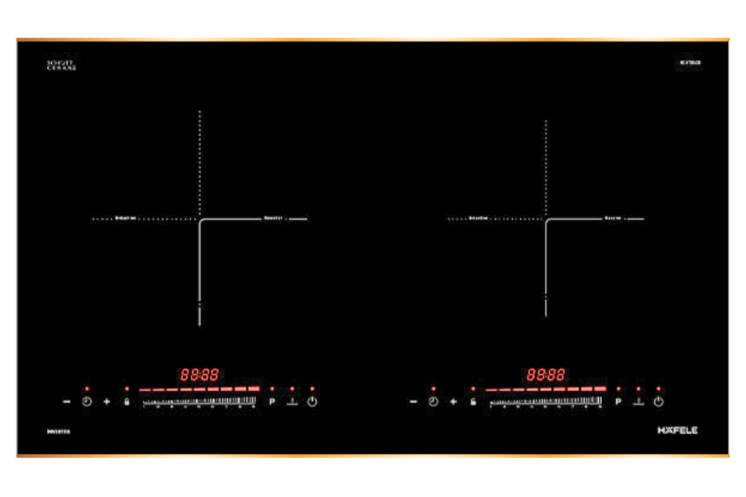 Bếp Từ Đôi Hafele HC-I73242B (536.61.857) | Lắp Âm 02 Vùng Nấu