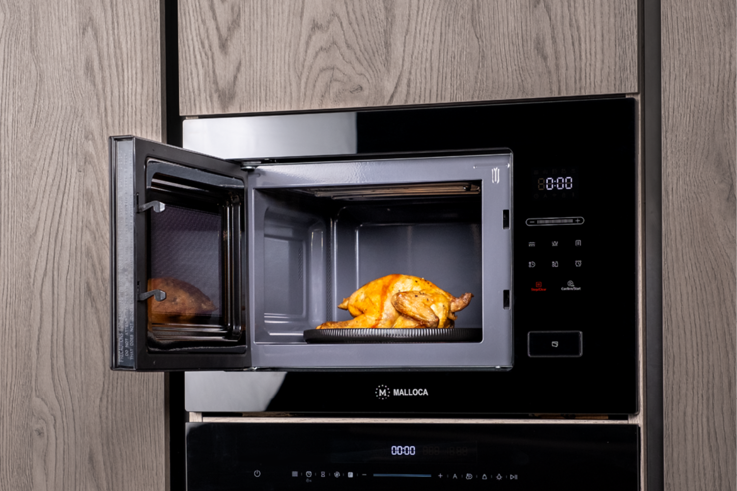 Lò Vi Sóng Có Nướng Malloca MW-925BF | Không Đĩa Quay 25L