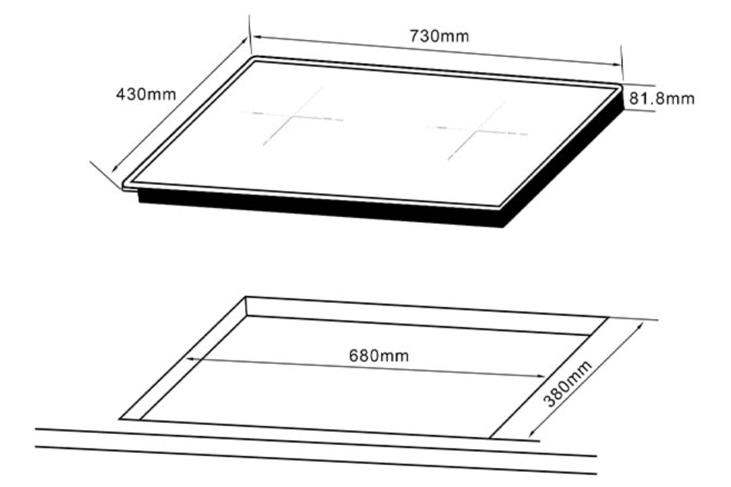 Bếp Từ Đôi Hafele HC-I73242B (536.61.857) | Lắp Âm 02 Vùng Nấu