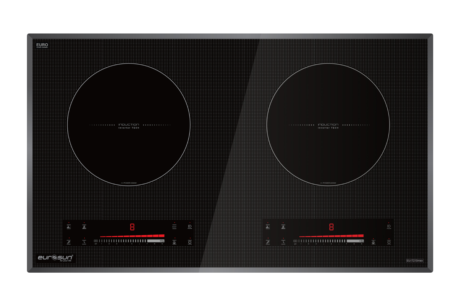 Bếp Từ Đôi Eurosun EU-T210Max | Lắp Âm 2 Vùng Nấu