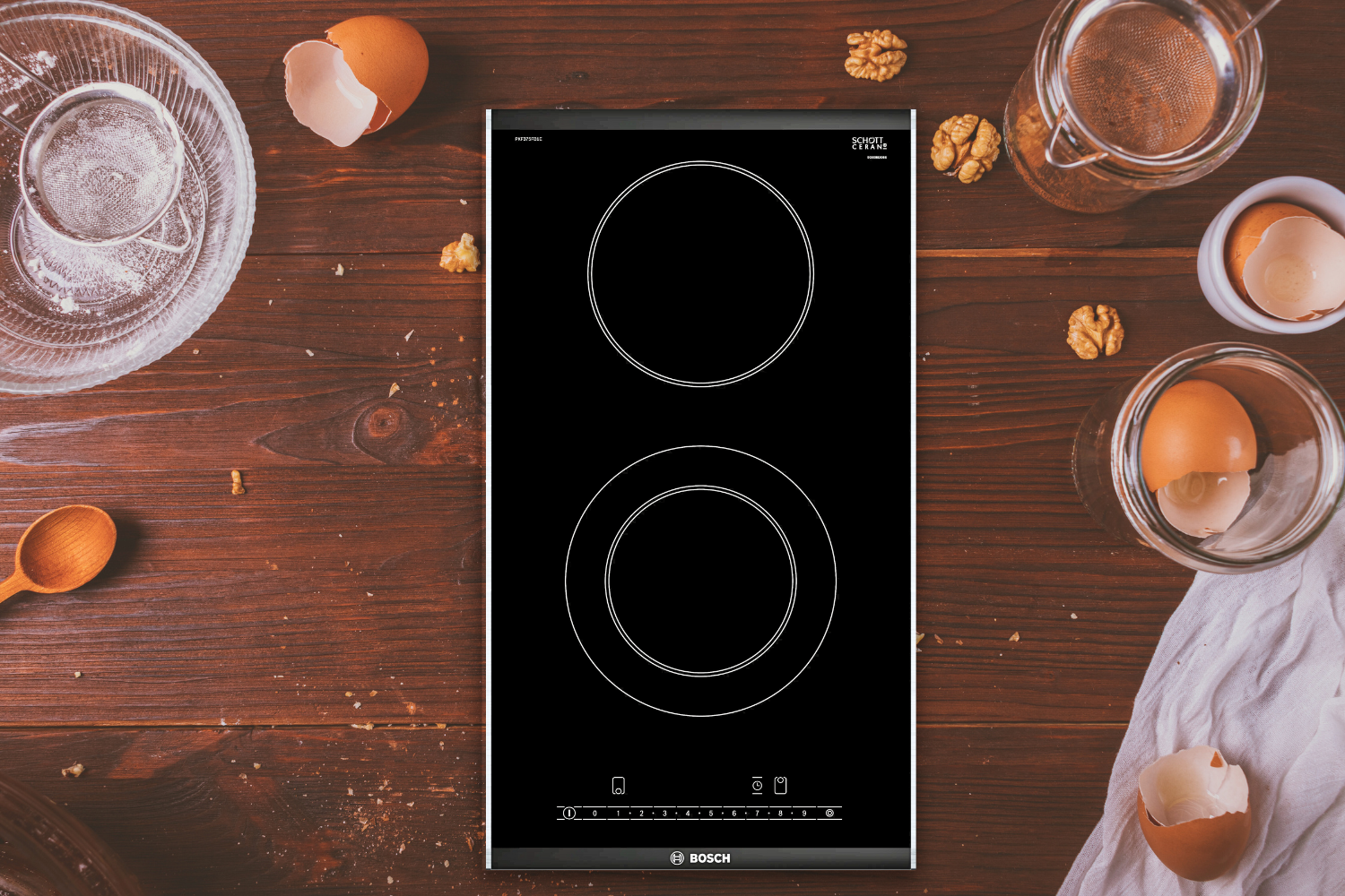 Bếp Điện Đôi Bosch PKF375FB1E Serie 6 Domino | 02 Vùng Hồng Ngoại